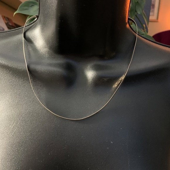 Sterling Herringbone Necklace - Picture 2 of 9